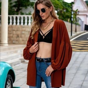 Waffle knit cardigan ✨